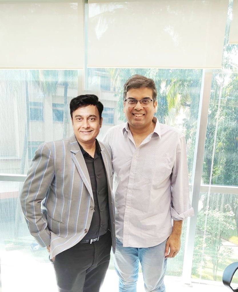 Ashish Paliwal with Mr. Lav Chaturvedi, Executive Director and CEO of Reliance Securities